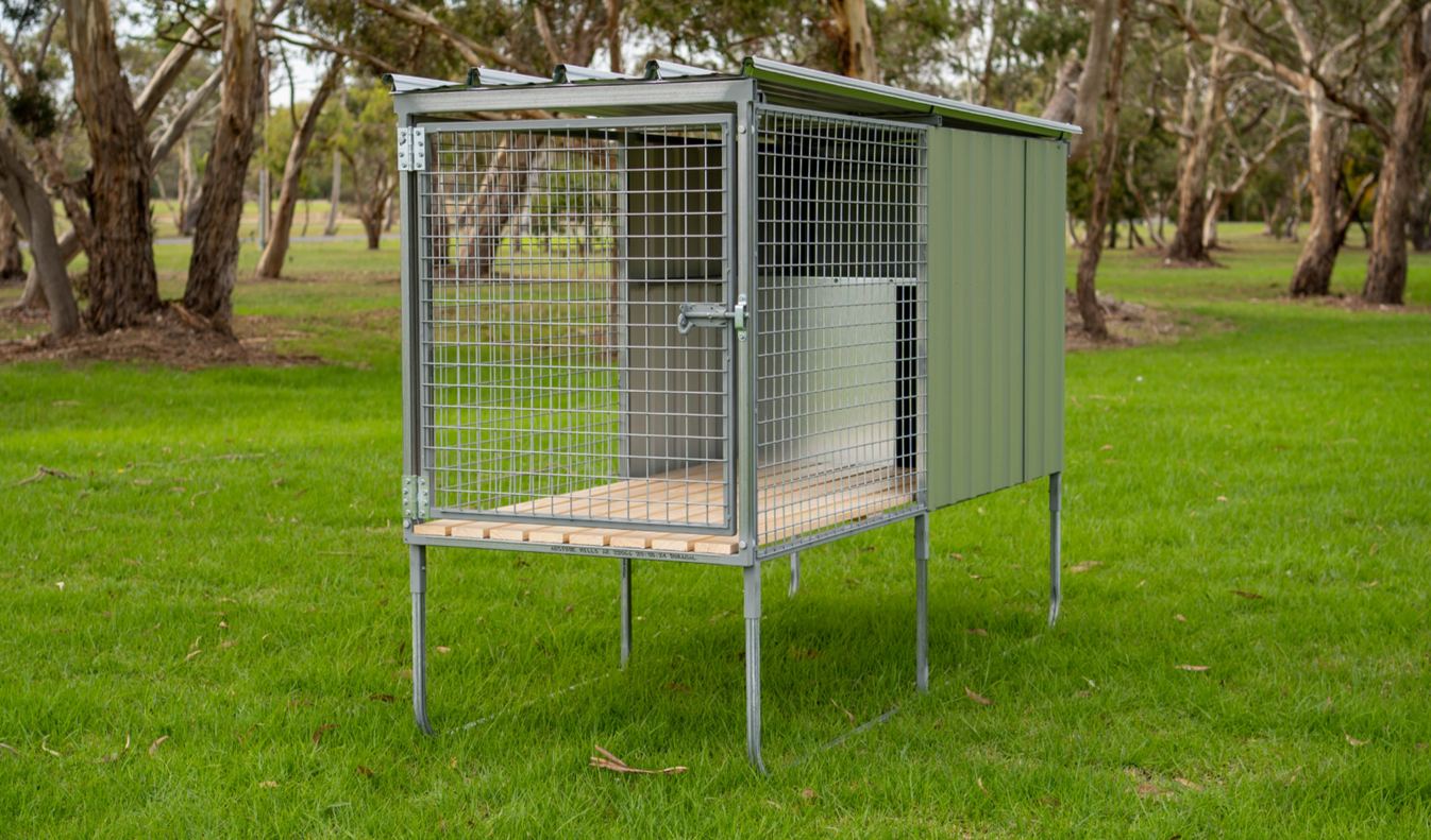 Premium 1 Bay - Assembled – Raised Run Dog Kennels